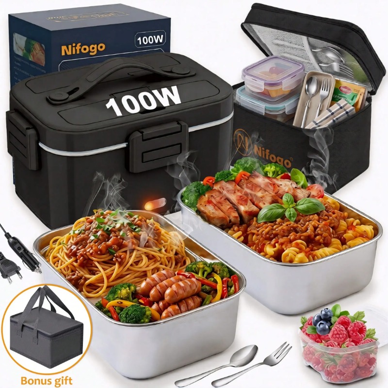 Meal Prep Bag - صندوق غداء كهربائي مُدفأ بقوة 100