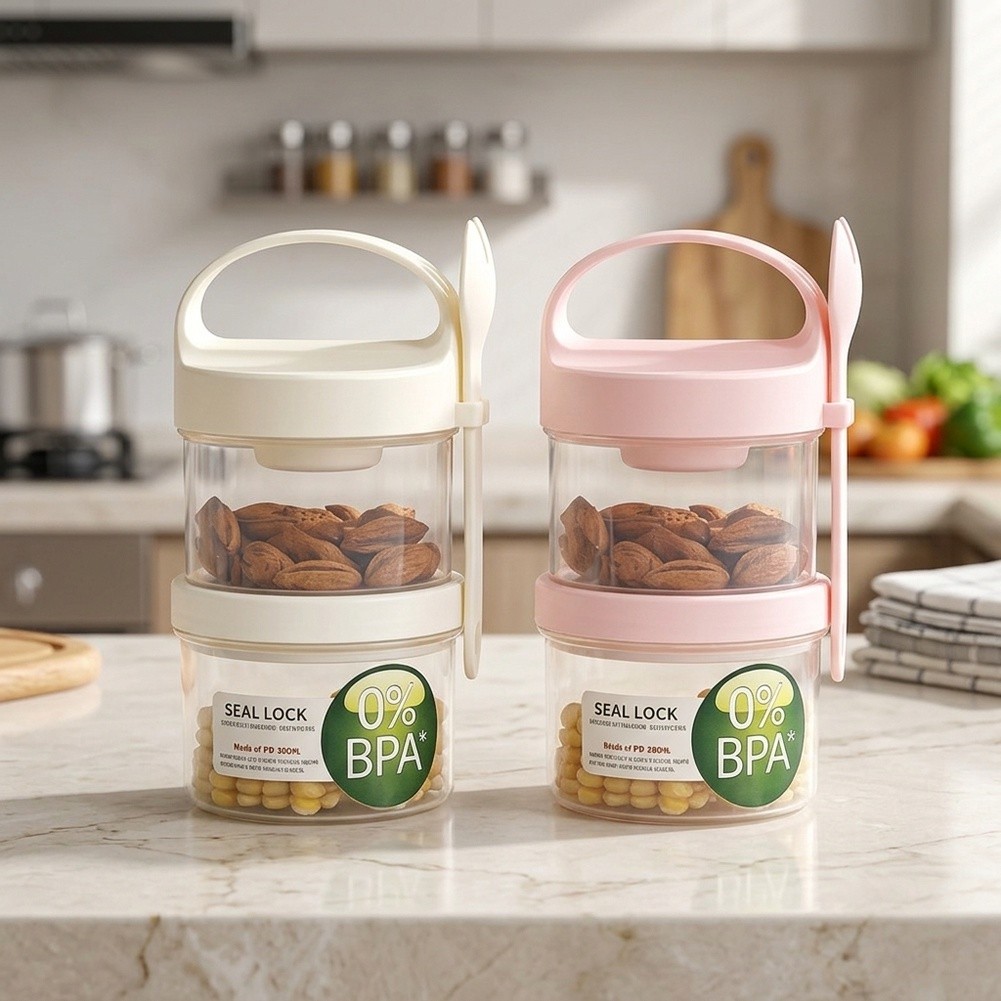 أوعية تخزين قابلة لإعادة الاست - مراجعة Meal Prep Yogurt Parfait وسعره