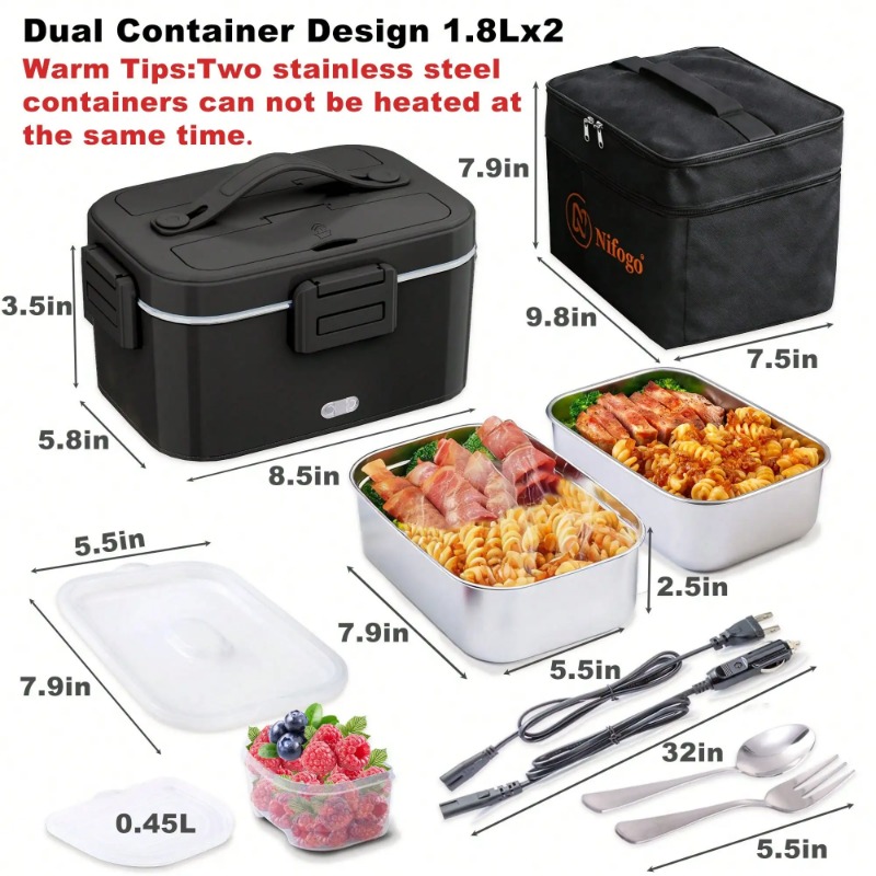 صندوق غداء كهربائي مُدفأ بقوة  - مراجعة Meal Prep Bag وسعره