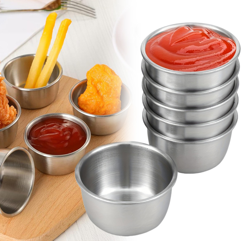 وعاء غمس الصلصة 304 أكواب غمس  - مراجعة Sauce Dipping Cup وسعره